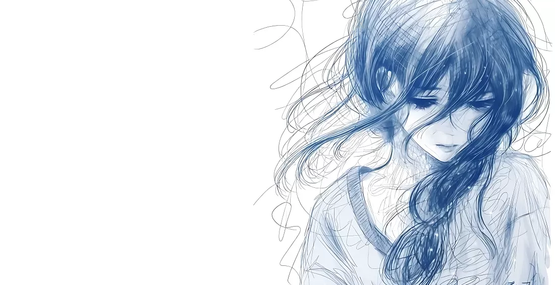 少女壁纸-动漫人物 - 线稿-少女插画免费下载-零次元