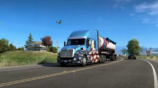 《美国卡车模拟 American Truck Simulator》中文版百度云迅雷下载集成艾奥瓦州DLC
