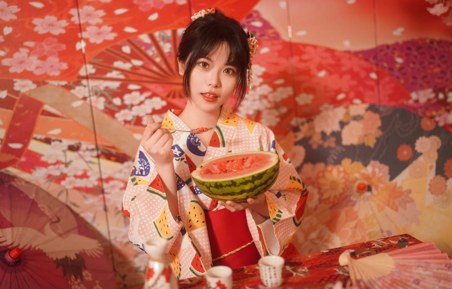 夏日和服少女写真