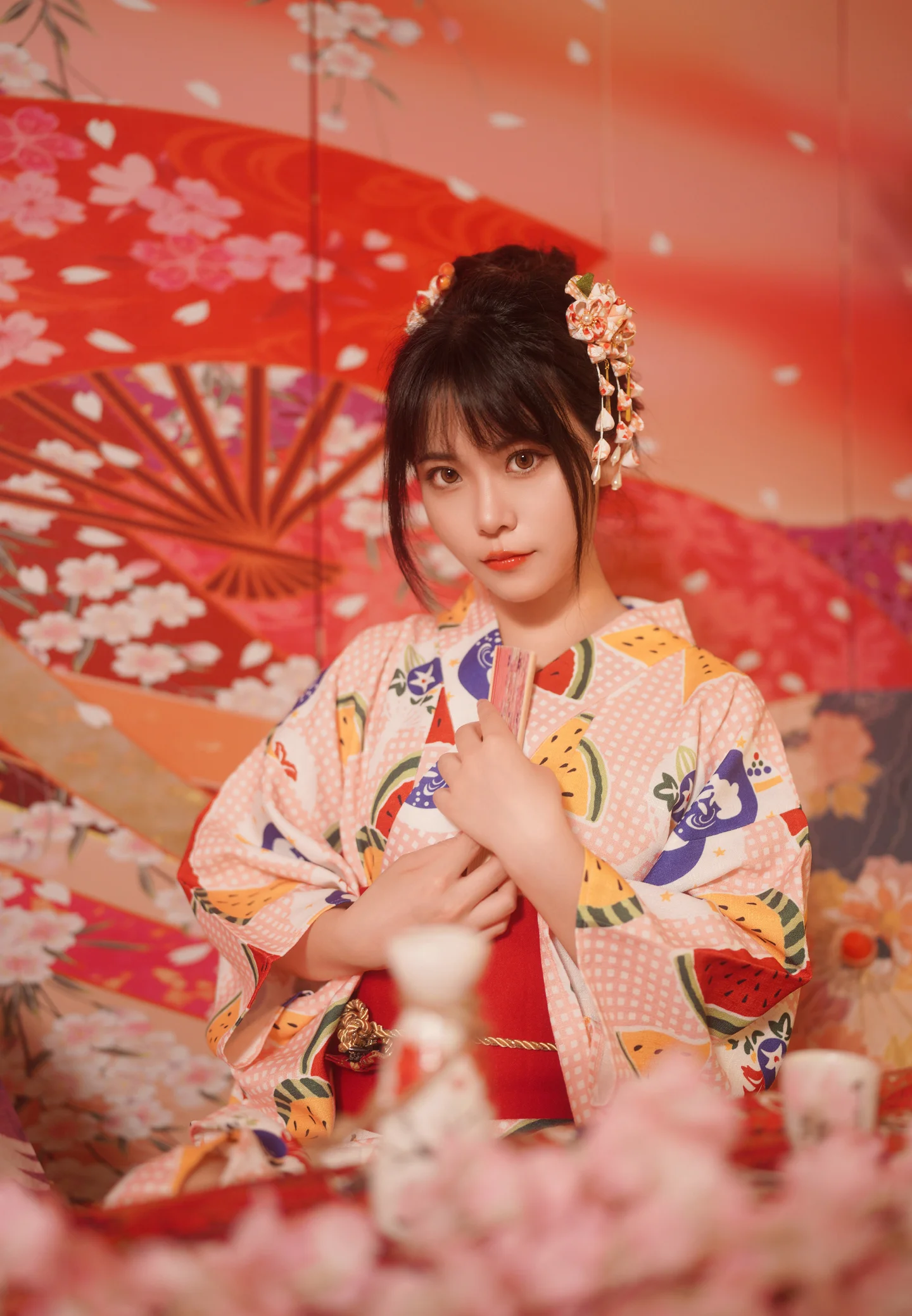 夏日和服少女写真