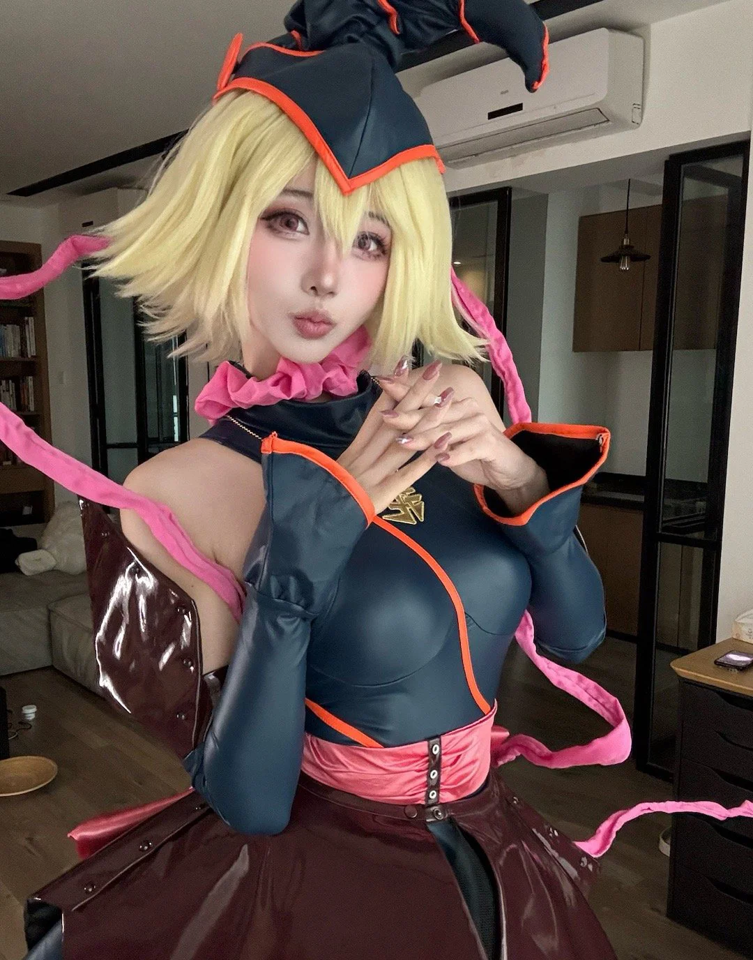 《游戏王》黑魔导女孩cosplay