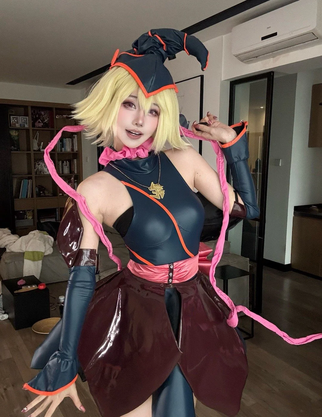 《游戏王》黑魔导女孩cosplay