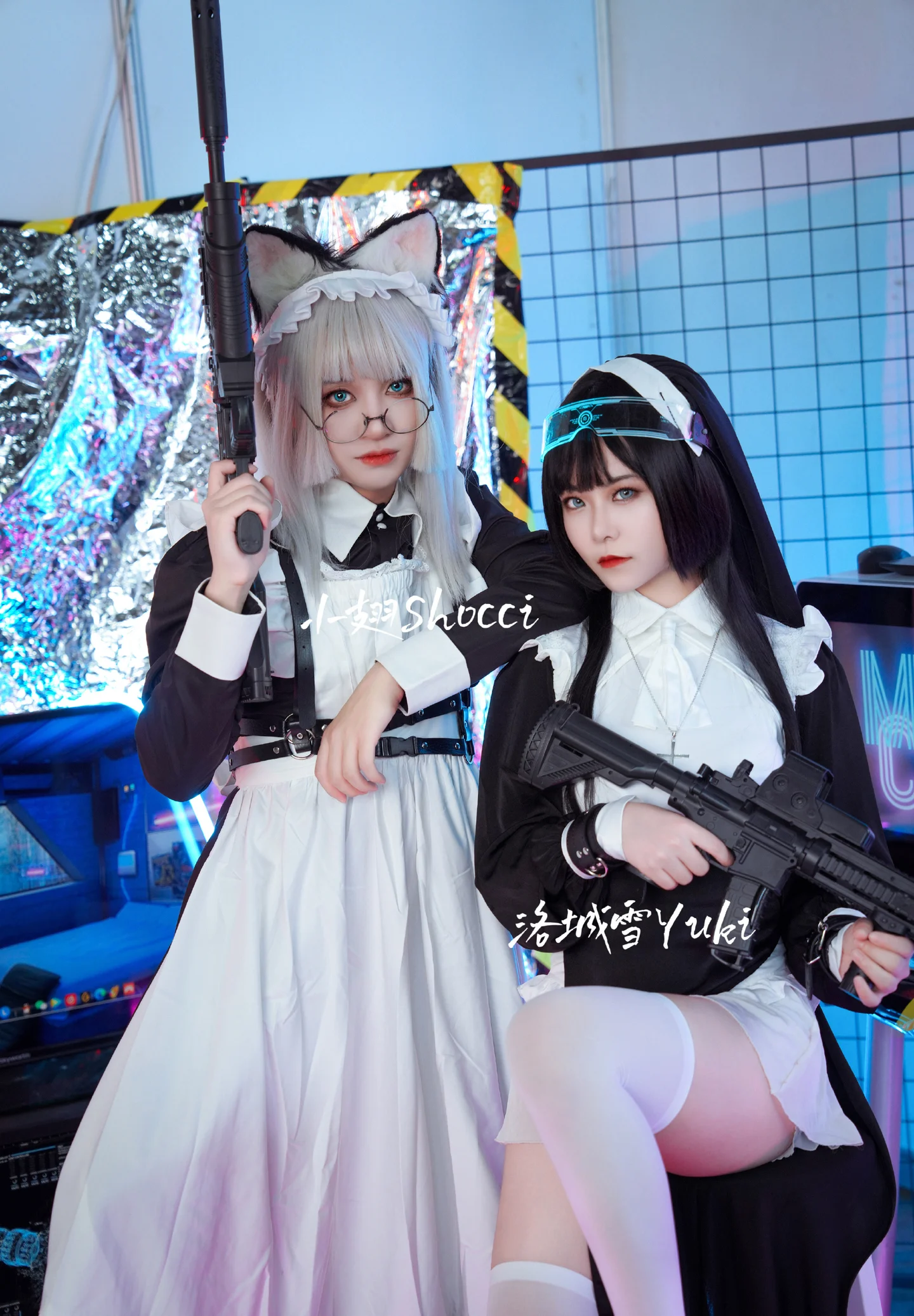 《赛博朋克2077》修女x女仆cosplay
