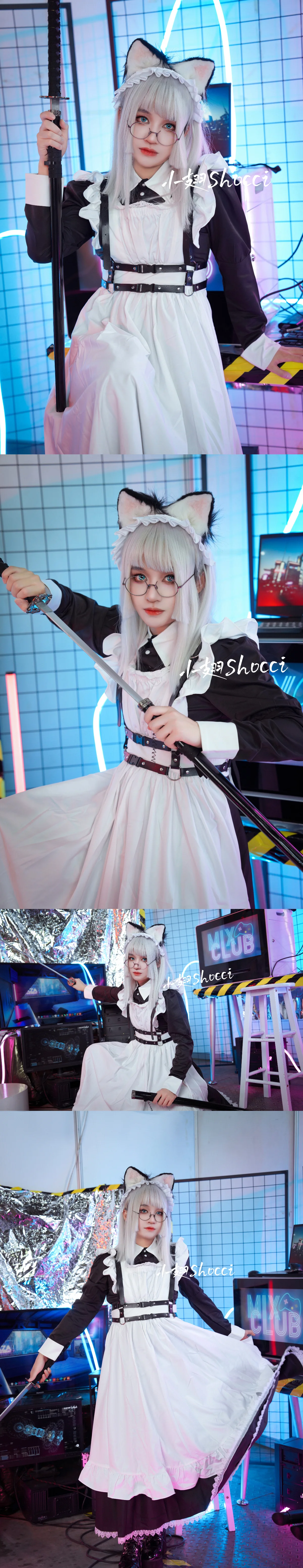 《赛博朋克2077》修女x女仆cosplay